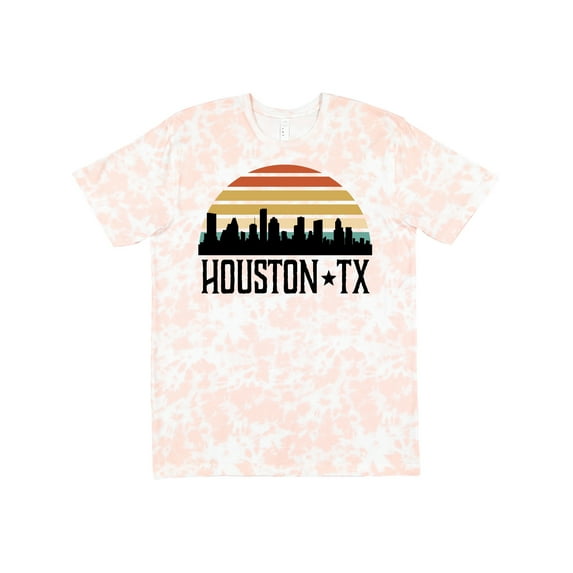 Inktastic Houston Texas Skyline Retro T-Shirt