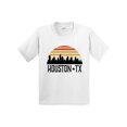 thumbnail image 1 of Inktastic Houston Texas Skyline Retro Youth T-Shirt, 1 of 5
