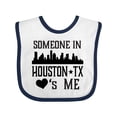 thumbnail image 1 of Inktastic Houston Texas Someone Loves Me Skyline Boys or Girls Baby Bib, 1 of 4