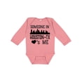 thumbnail image 1 of Inktastic Houston Texas Someone Loves Me Skyline Boys or Girls Long Sleeve Baby Bodysuit, 1 of 5