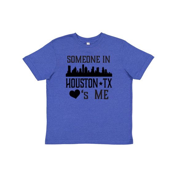 Inktastic Houston Texas Someone Loves Me Skyline Youth T-Shirt