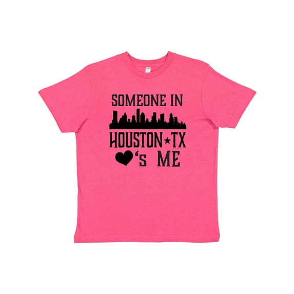 Inktastic Houston Texas Someone Loves Me Skyline Youth T-Shirt