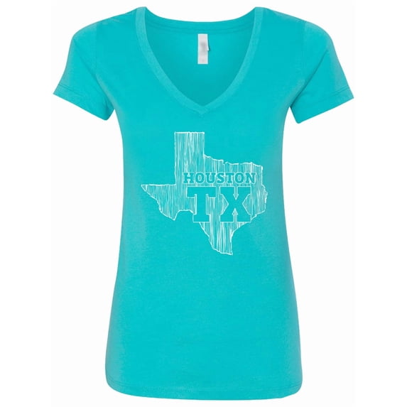 Inktastic Houston Texas Women's V-Neck T-Shirt