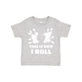 thumbnail image 1 of Inktastic How I Roll Bowling Boys or Girls Toddler T-Shirt, 1 of 5