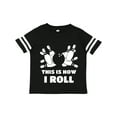 thumbnail image 1 of Inktastic How I Roll Bowling Boys or Girls Toddler T-Shirt, 1 of 5