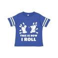 thumbnail image 1 of Inktastic How I Roll Bowling Boys or Girls Toddler T-Shirt, 1 of 5