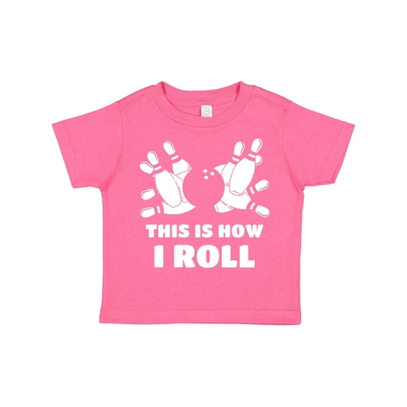 Inktastic How I Roll Bowling Boys or Girls Toddler T-Shirt