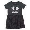 thumbnail image 1 of Inktastic How I Roll Bowling Girls Toddler Dress, 1 of 5
