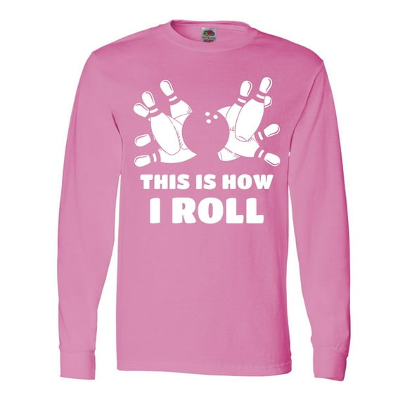 Inktastic How I Roll Bowling Long Sleeve T-Shirt