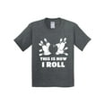 thumbnail image 1 of Inktastic How I Roll Bowling Youth T-Shirt, 1 of 5