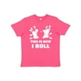 thumbnail image 1 of Inktastic How I Roll Bowling Youth T-Shirt, 1 of 5