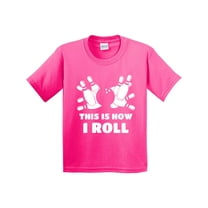 Inktastic How I Roll Bowling Youth T-Shirt