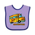 thumbnail image 1 of Inktastic How I Roll School Bus Boys or Girls Baby Bib, 1 of 4