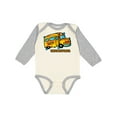 thumbnail image 1 of Inktastic How I Roll School Bus Boys or Girls Long Sleeve Baby Bodysuit, 1 of 5