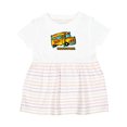 thumbnail image 1 of Inktastic How I Roll School Bus Girls Baby Dress, 1 of 5