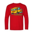 thumbnail image 1 of Inktastic How I Roll School Bus Long Sleeve Youth T-Shirt, 1 of 5