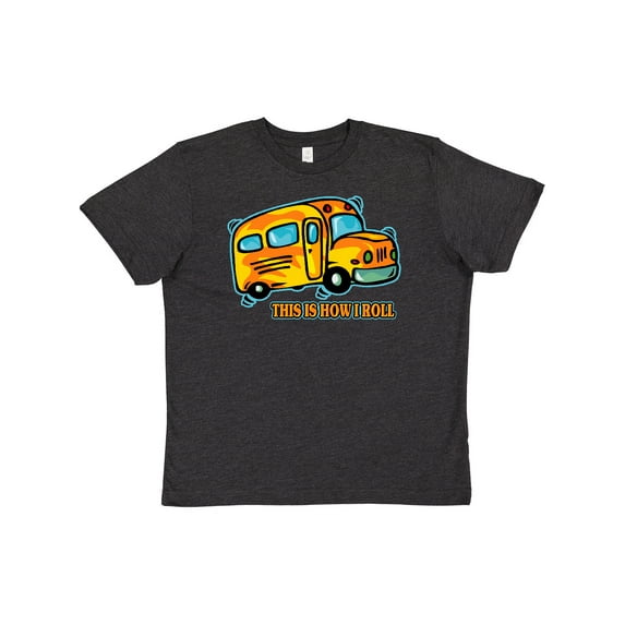 Inktastic How I Roll School Bus Youth T-Shirt
