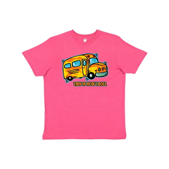 Inktastic How I Roll School Bus Youth T-Shirt