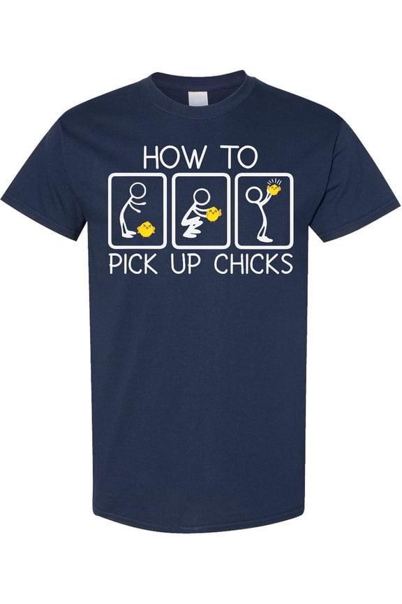 How to Pick Up Chicks Funny T-Shirt