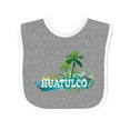 thumbnail image 1 of Inktastic Huatulco Mexico Vacation Boys or Girls Baby Bib, 1 of 4