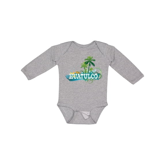 Inktastic Huatulco Mexico Vacation Boys or Girls Long Sleeve Baby Bodysuit