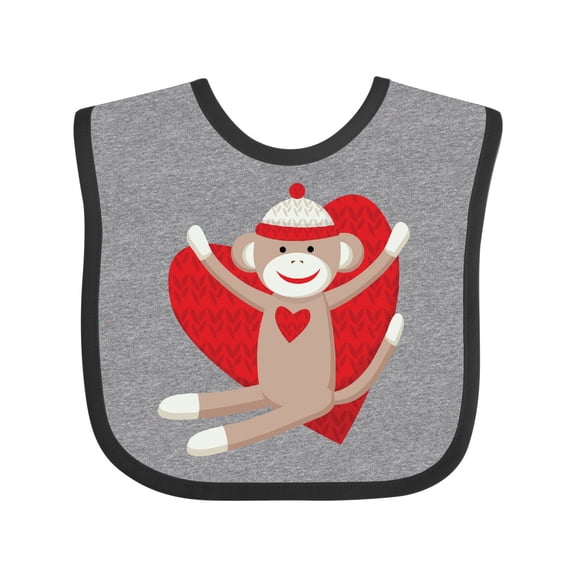 Inktastic Hug Sock Monkey Boys or Girls Baby Bib