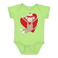 thumbnail image 1 of Inktastic Hug Sock Monkey Boys or Girls Baby Bodysuit, 1 of 5