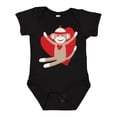 thumbnail image 1 of Inktastic Hug Sock Monkey Boys or Girls Baby Bodysuit, 1 of 5