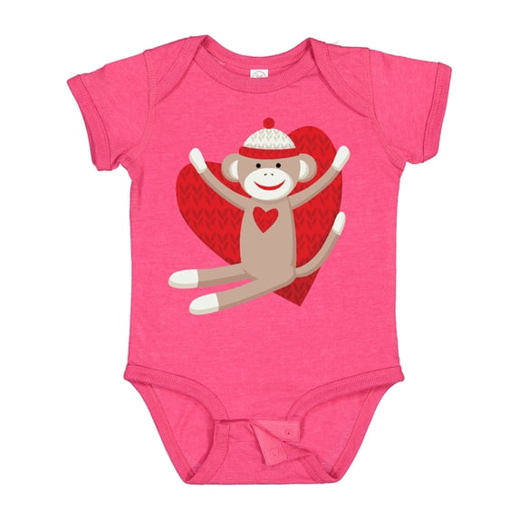 Inktastic Hug Sock Monkey Boys or Girls Baby Bodysuit