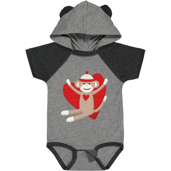 Inktastic Hug Sock Monkey Boys or Girls Baby Bodysuit