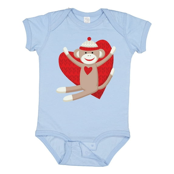 Inktastic Hug Sock Monkey Boys or Girls Baby Bodysuit