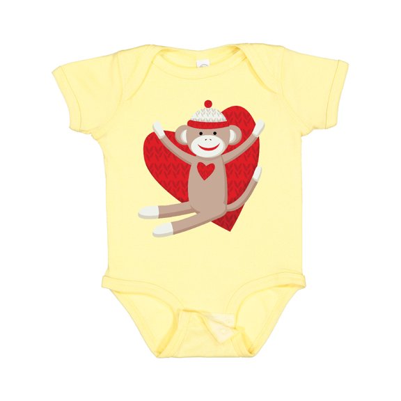 Inktastic Hug Sock Monkey Boys or Girls Baby Bodysuit