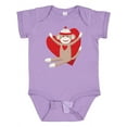 thumbnail image 1 of Inktastic Hug Sock Monkey Boys or Girls Baby Bodysuit, 1 of 5