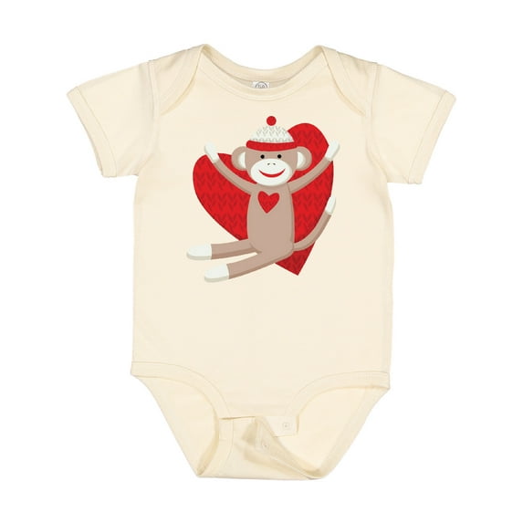 Inktastic Hug Sock Monkey Boys or Girls Baby Bodysuit