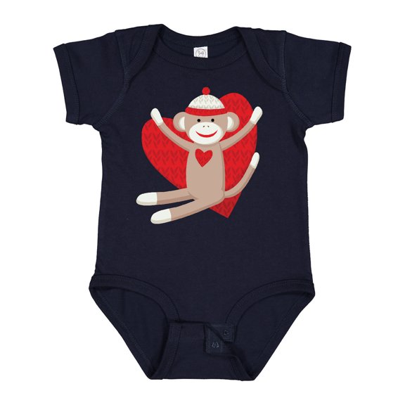 Inktastic Hug Sock Monkey Boys or Girls Baby Bodysuit
