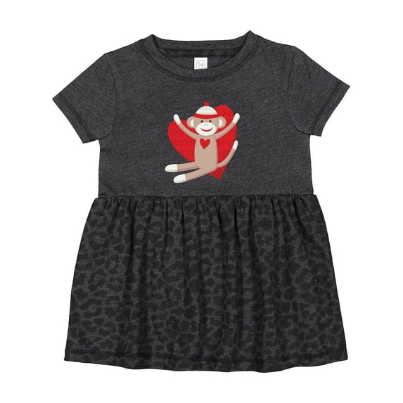 Inktastic Hug Sock Monkey Girls Baby Dress