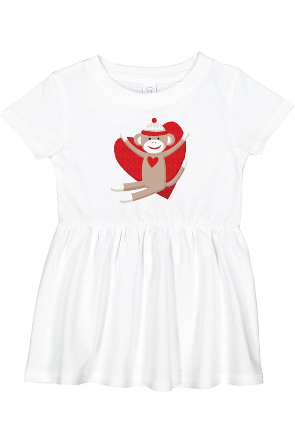 Hug Sock Monkey Girls Baby Dress