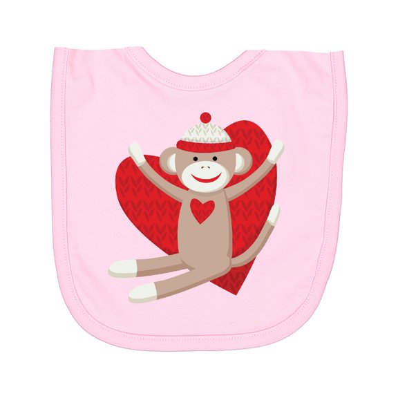 Inktastic Hug Sock Monkey Newborn Bib