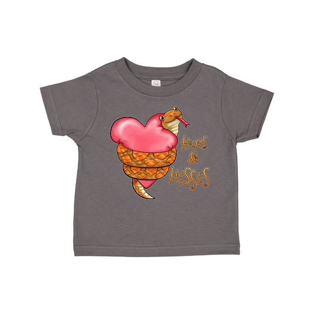 Inktastic Hugs and Hisses- Cute Snake and Heart Boys or Girls Toddler T-Shirt