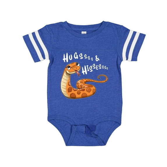 Inktastic Hugs and Hisses Cute Snake for Valentines Day Boys or Girls Baby Bodysuit