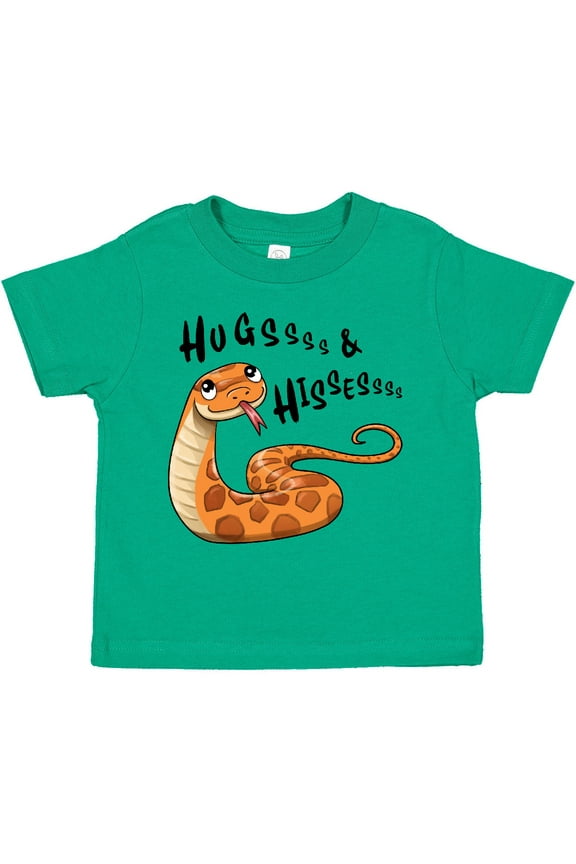Hugs and Hisses Cute Snake for Valentines Day Boys or Girls Toddler T-Shirt