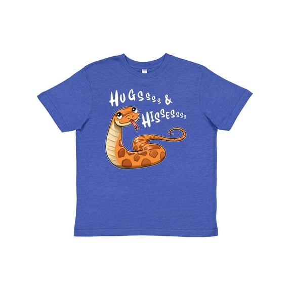 Inktastic Hugs and Hisses- cute snake for Valentines Day Youth T-Shirt