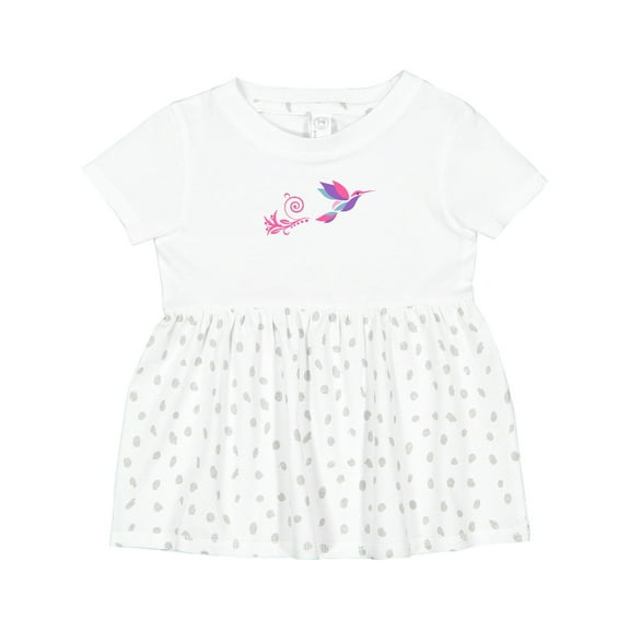Inktastic Hummingbird Flying Swirl Girls Baby Dress