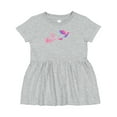 thumbnail image 1 of Inktastic Hummingbird Flying Swirl Girls Baby Dress, 1 of 5