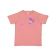thumbnail image 1 of Inktastic Hummingbird Flying Swirl Girls Toddler T-Shirt, 1 of 5