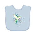 thumbnail image 1 of Inktastic Hummingbird Paint Splatter Boys or Girls Baby Bib, 1 of 4