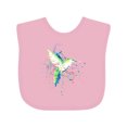 thumbnail image 1 of Inktastic Hummingbird Paint Splatter Boys or Girls Baby Bib, 1 of 4