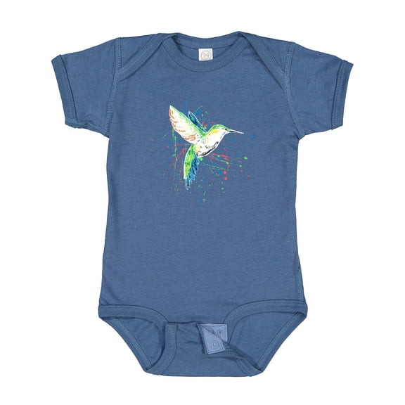 Inktastic Hummingbird Paint Splatter Boys or Girls Baby Bodysuit