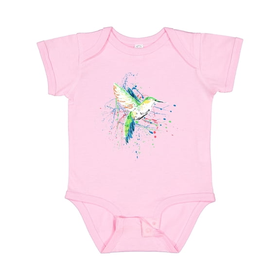 Inktastic Hummingbird Paint Splatter Boys or Girls Baby Bodysuit