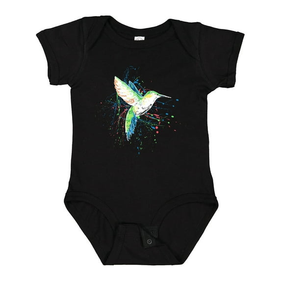 Inktastic Hummingbird Paint Splatter Boys or Girls Baby Bodysuit